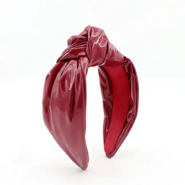 Leatherette Knotted Headband