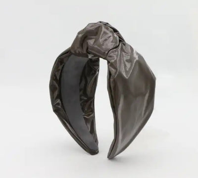 Leatherette Knotted Headband