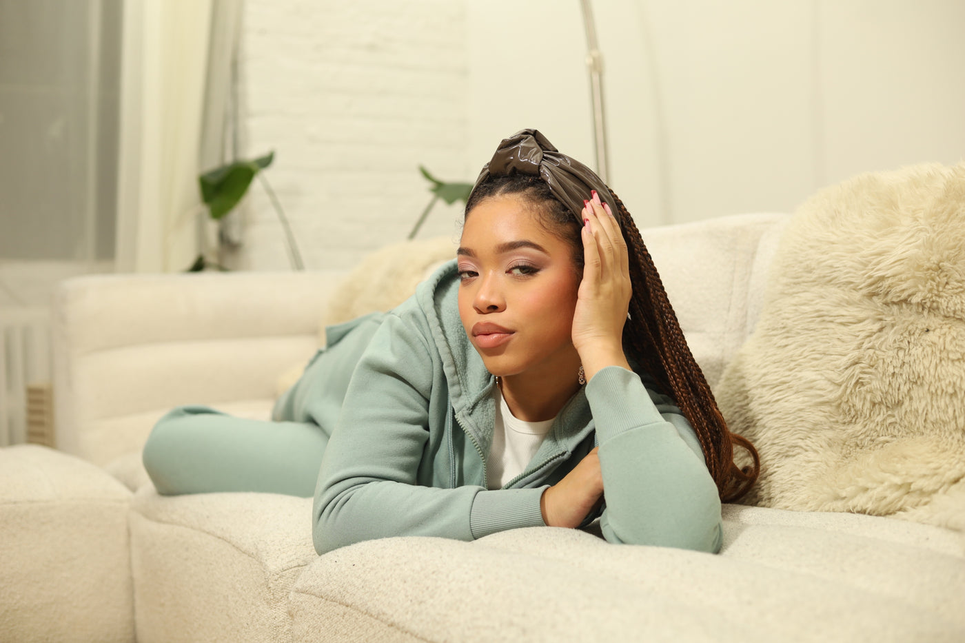 Leatherette Knotted Headband