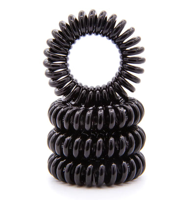 Black Hair Tie Coils