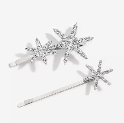 Snowflake Rhinestone Hairpin