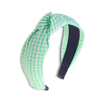 Gingham Knotted Headband