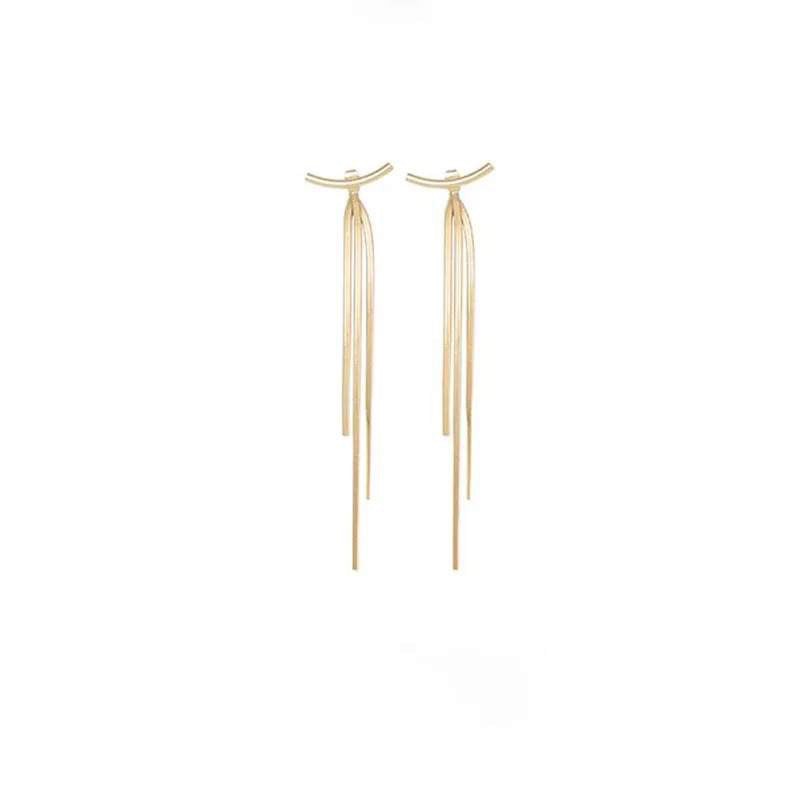 Goldie Bar Tassel Earrings