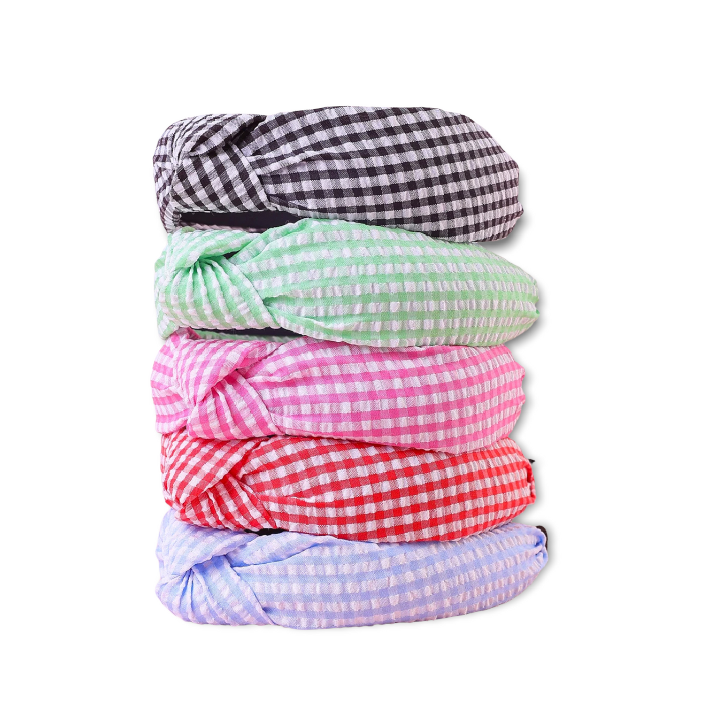 Gingham Knotted Headband