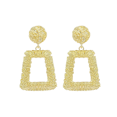 Gold Rock Earrings