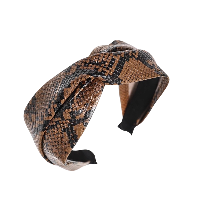 Textured Snakeskin Headband