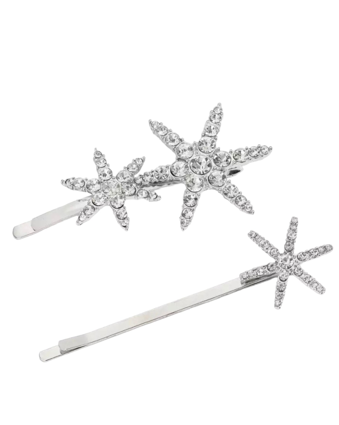 Snowflake Rhinestone Hairpin