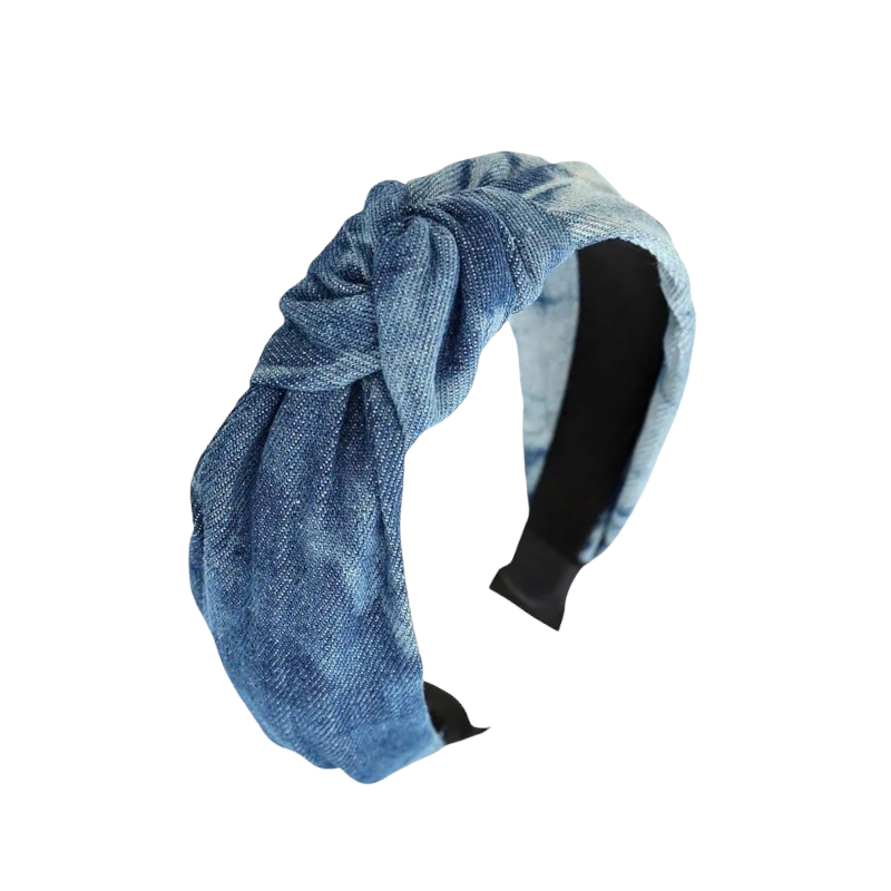 Denim Knotted Headband