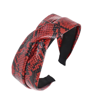 Textured Snakeskin Headband