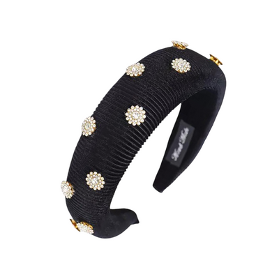 Velvet Rhinestone Headband