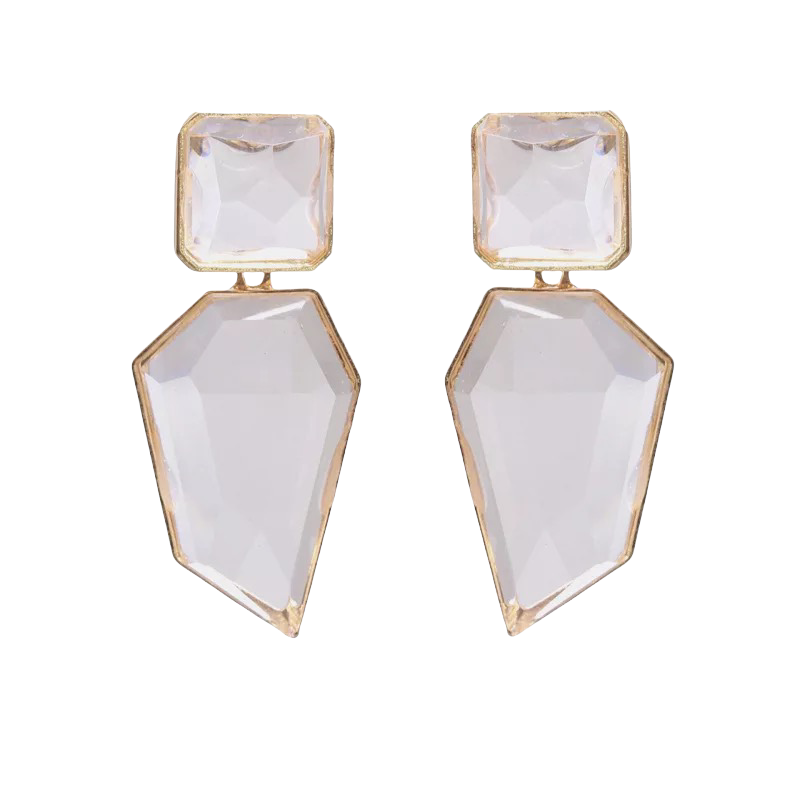 Clearly Geometric Earrings