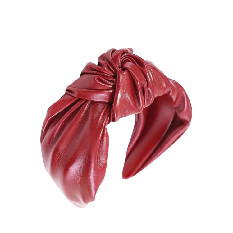 Leatherette Knotted Headband